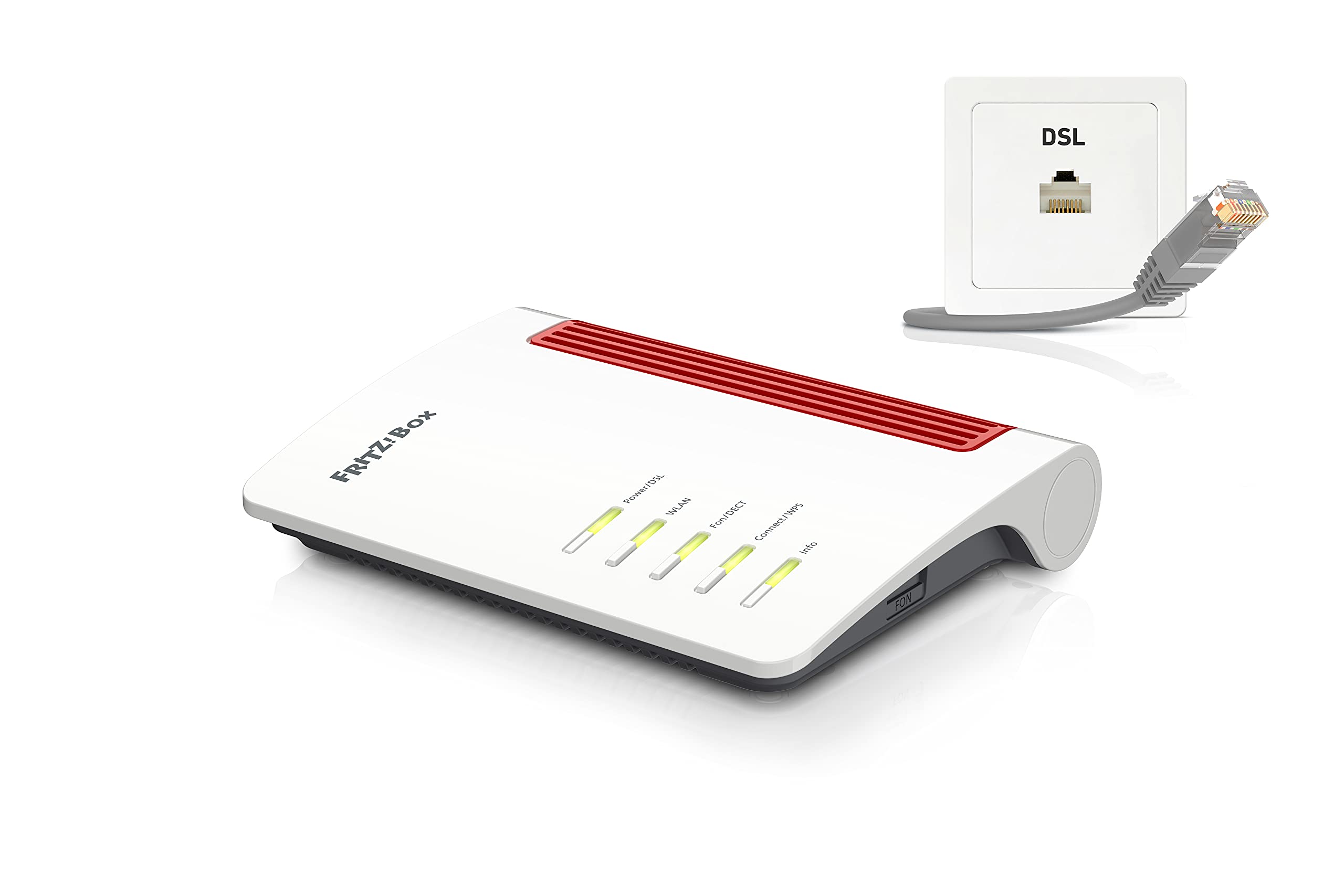 AVM FRITZ! Box 7530 WLAN AC+N Router – VDSL Supervectoring, Mesh, DECT-Basis, Mediaserver
