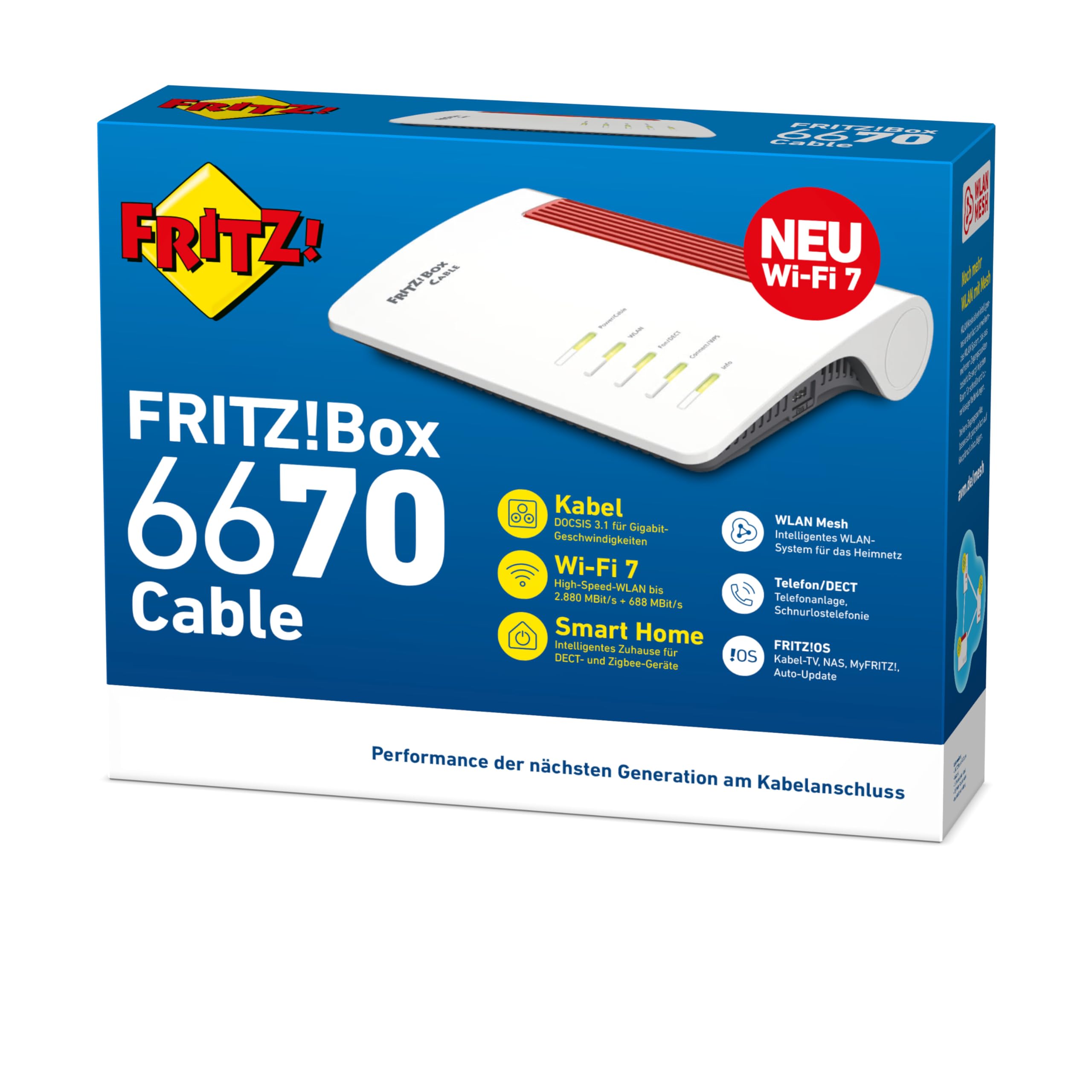 AVM FRITZ! Box 6670 Cable Router – DOCSIS 3.1 Modem, WiFi 7, 2.5G LAN, Zigbee-Integration – Bild 5