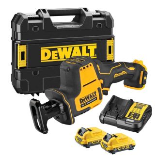DeWalt DCS312D2-GB 10.8v / 12v XR Sub Compact bürstenlos Säbelsäge inkl. 2x 2.0Ah Akkus