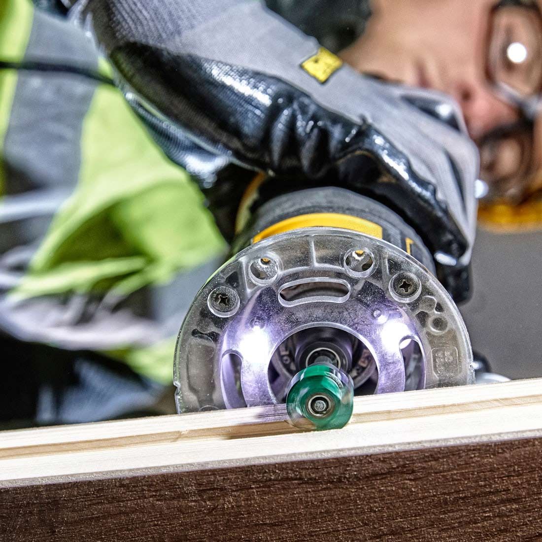 DeWalt DCW604NT-XJ 18v XR bürstenlos 1/4" Router ohne Akku und Ladegerät in TSTAK Case – Bild 8