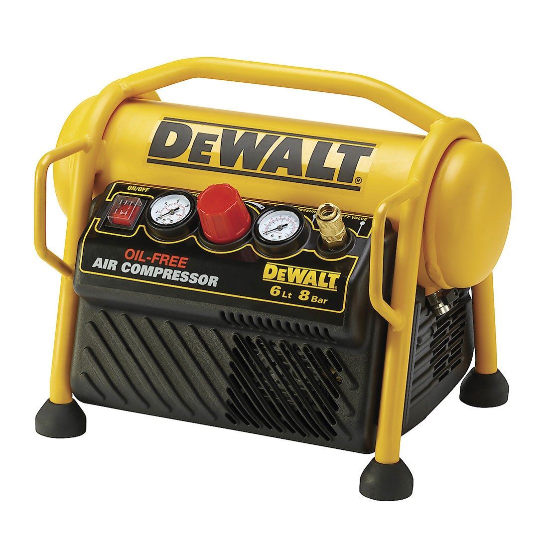 DeWalt DPC6MRC-GB 230v 1.5Hp Mini Roll Cage Luftkompressor 6 Litre