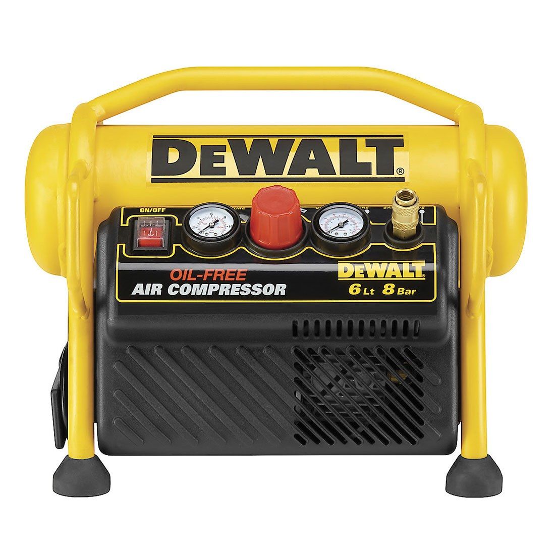 DeWalt DPC6MRC-GB 230v 1.5Hp Mini Roll Cage Luftkompressor 6 Litre – Bild 2