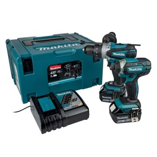 Makita DLX2145TJ 18v Akku Doppelset DHP458 Schlagbohrschrauber & DTD152 Schlagschrauber inkl. 2x 5.0Ah Akkus