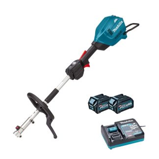 Makita UX01GD202 40v Max XGT bürstenlos Split-Shaft Multifunktionswerkzeug Antriebseinheit inkl. 2x 2.5Ah Akkus